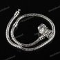 5X SNAKE EMBOSS 18KGP BRACELET 17CM FIT CHARM BEADS