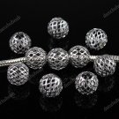 10X WHOLESALE 18KGP NET BALL EUROPEAN CHARM BEADS