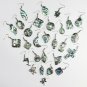 Natural Paua Abalone Shell Slipper Flowers Animal Silver Charm Dangle Earrings