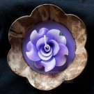 Flower orchid aromatic candle in kala