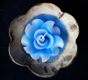 Flower Lavender aromatic candle in kala