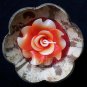 Flower rose aromatic candle in kala
