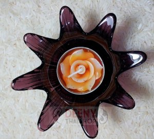 Flower Glass put candle