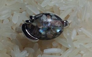 Balck&Brown Stone Ring by handmade 2