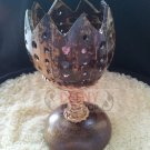 Flower Pot Carve Kala put Candle by handmade