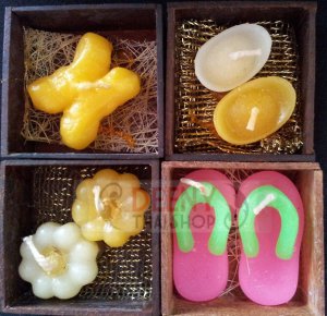 Set valentine sweet love Aromatic candle in wood box