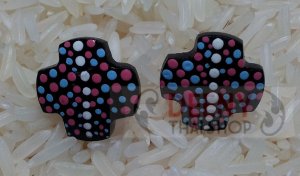 Art painting kala earring by handmade 1