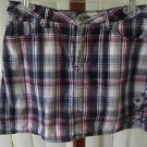 FADED GLORY NAVY PLAID LADIES SKORT SIZE MISSY 4