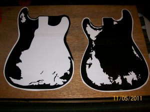 Road Worn Strat Paint Mask Heavy Reliced Stencil