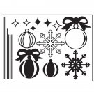 CHRISTMAS ORNAMENTS VINYL sticker DECAL
