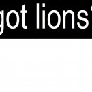 got lions sticker vinyl