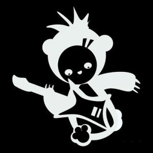 bear guitar sticker