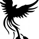 BIRD FEATHERS STICKER FLYING