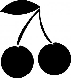 CHERRIES STICKER
