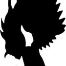 WOLF FACE INDIAN STICKER