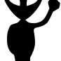 PEACE ALIEN STICKER