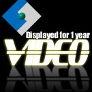 Video Ad Page at Wahmtube.com 1 year display