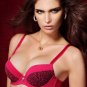 Flocked Leopard Push-up Thick Mold Bra