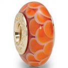 Awesome European Bead Orange LOTUS