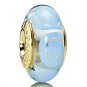Awesome European Bead Blue Spirals