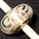 Awesome European Bead White Spirals