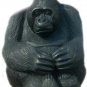 African wooden Sculpture of a mountain gorilla