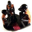African wooden sculptures.