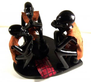 African wooden sculptures.