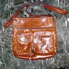 Giani Bernini Leather Crossbody Bag Brown