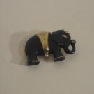 Black Elephant Brooch