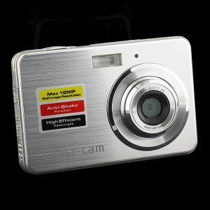 2.7" LTPS Screen Digital Camera, 12MP, 8X Digital Zoom, Anti-Shake