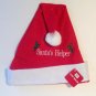 SANTA HAT CHRISTMAS HAT FELT SANTA'S HELPER NWT