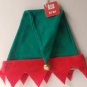 CHRISTMAS ELF HAT FELT WITH JINGLE BELL COSTUME PLAY NWT