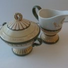 THANKSGIVING DISHES CREAM & SUGAR BOWL 2 PCS SET NEW