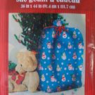 CHRISTMAS GIFT WRAPPING BAG GIANT GIFT BAG BLUE WITH SNOWMAN NIB