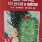 CHRISTMAS GIFT WRAPPING BAG GIANT GIFT BAG GREEN WITH SANTA NIB