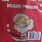 CHRISTMAS DECORATION INFLATABLE PARTY SUPPLY XMAS SANTA CLAUS 20.5" X 18" NIB