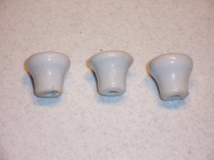 Three Vintage Used Ceramic Light and Ceiling Fan Cord Pulls