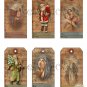 Digital Christmas Gift Tags Collage Sheet Printable Download