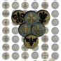 Digital Jewelry Pendant Charms Printable Download Sheet