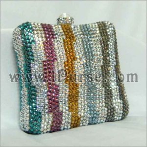 Colorful Box Crystal Purse