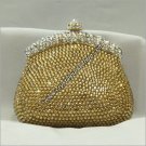 Golden Clutch Crystal Purse