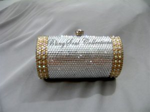 Secret Scroll Silver Evening Bag