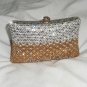 Silver Golden Pillow Crystal Purse
