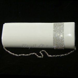 White Bridal Crystal Purse