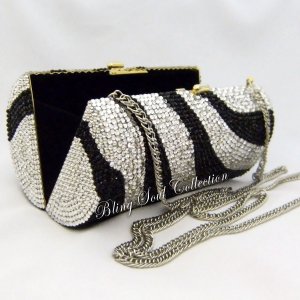 Black n' Silver Secret Scroll Evening Bag