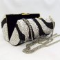 Black n' Silver Secret Scroll Evening Bag