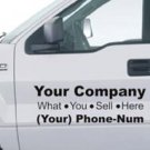 Custom Truck Lettering 1 Color