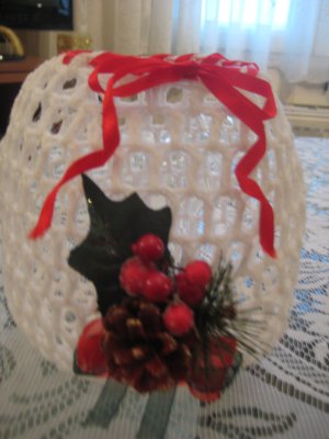 Crochet Christmas basket