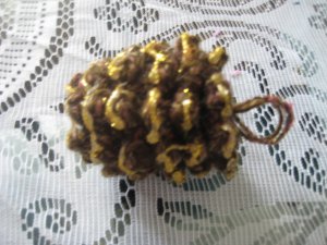 Crochet Pine Cone-set of 4